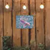 Vis - Water - Blauw - Licht tuinposter los doek klein -sfeer1