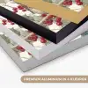 Uilen - Tak - Hulstblaadjes - Kerstmuts Textielframe zwart klein -USP_kleurenNL