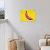 Banaan - Grafisch - Geel tuinposter los doek klein -sfeer8
