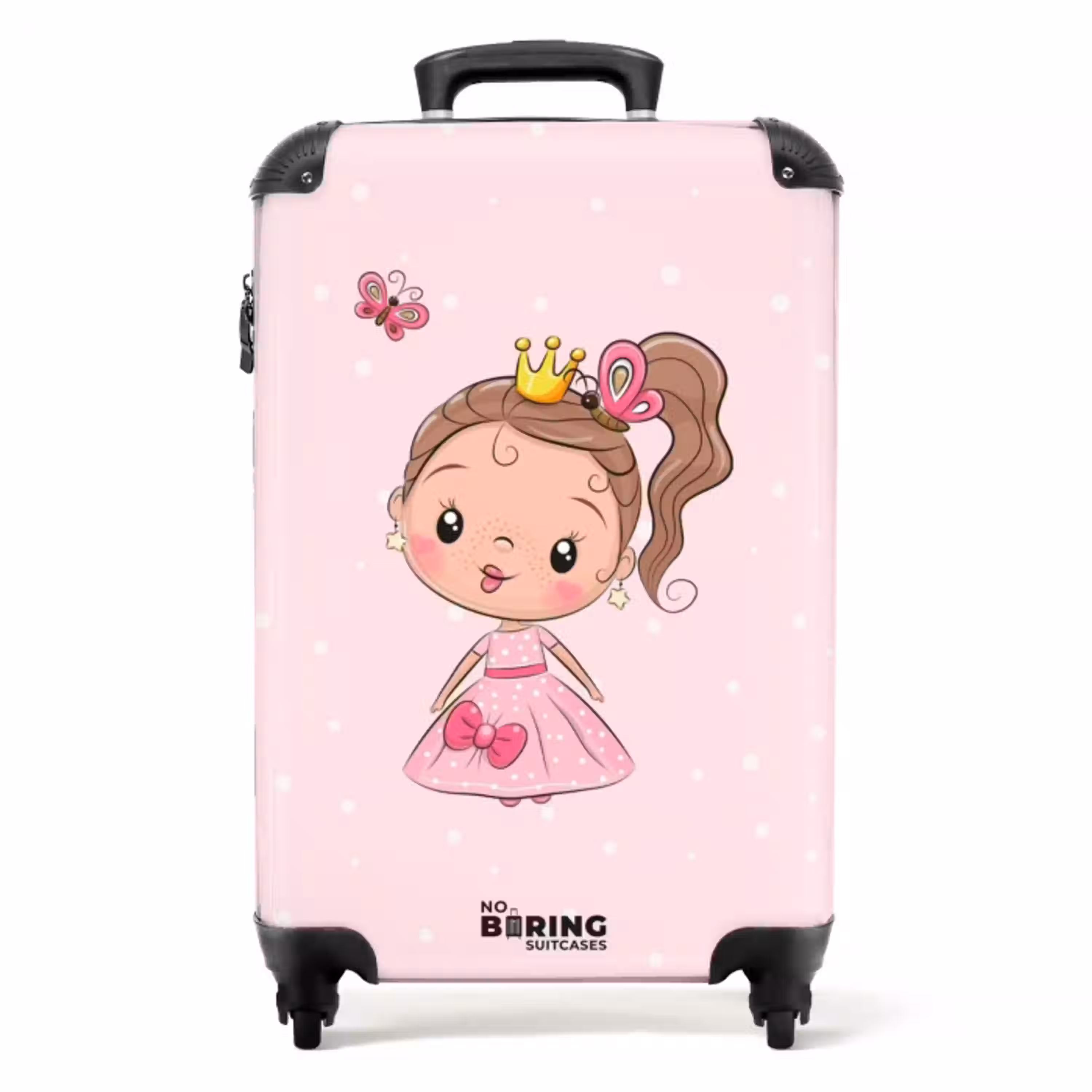 Prinsesje roze NBS - Handbagage koffer - Unisex middel -productfoto_recht
