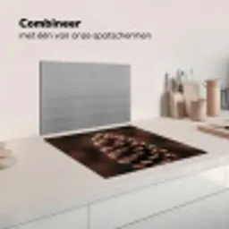 Dennenappel - Bos - Herfst - Bruin - Sfeervol Inductie beschermer vinyl 3mm middel -wsfeer7_website