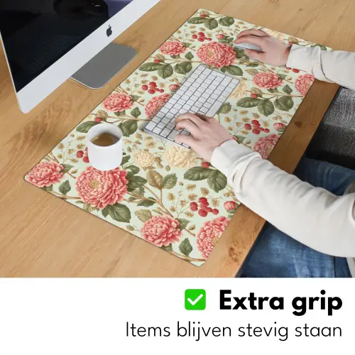 Klassiek - Botanisch - Veelkleurig Muismat XXL klein 681 -sfeer3