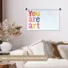 You are art - Kleurrijk - Grafisch Wandkleed katoen klein -sfeer1