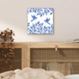 Modern - Vogels - Delfts - Blauw aluminium wit klein -sfeer3