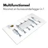 Vissen - Illustratie - Delfts - Blauw Muismat XXL klein -sfeer4