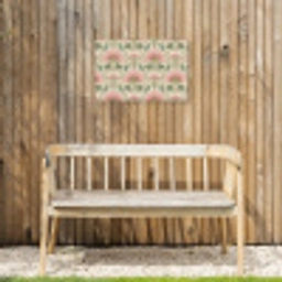 Klassiek - Patroon - Roze Tuinposter op houten frame 2 cm dik klein 845 -sfeer4