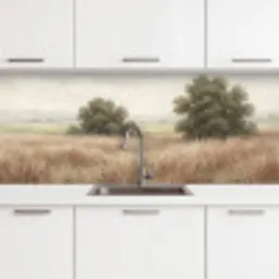 Landschap - Minimalistisch - Beige keuken achterwand 2 middel -3d