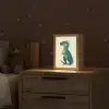 Dinosaurus - Turquoise - Stekels Light Box met kabel klein -sfeer1_kind