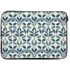 Flora - Modern - Blauw laptophoes neopreen klein 279 -zkaufland3dotto