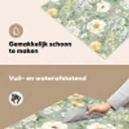 Klassiek - Bloemenpatroon - Kleurrijk Inductie beschemer met haakjes klein 777 -ky-schoon-nl