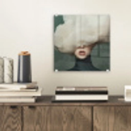 Hoed - Vrouw - Beige plexiglas 5mm klein -sfeer1