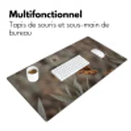 Zonnehoed - Droogbloemen - Geel - Warm Muismat XXL klein -zsfeer4_frans