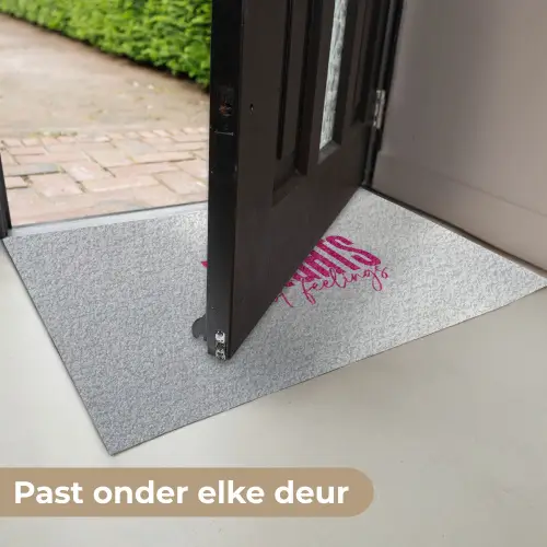Catch flights not feelings - Vliegtuig - Roze Deurmat klein -USP_NL