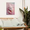 Schelp - Pastel - Pink tuinposter los doek klein -sfeer7
