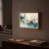 Abstract - Kunst - Gold - Blauw Light Box met batterij (Wandlamp) middel -sfeer1