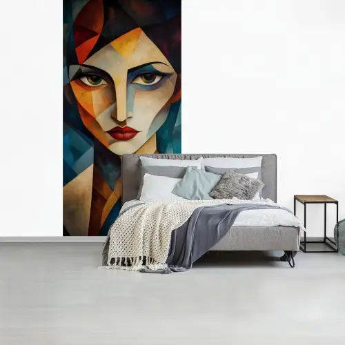 Portret - Abstract - Vormen fotobehang vinyl groot -slaapkamer