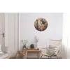 Kimono - Vrouw - kersenbomen Wandcirkel aluminium klein -woonkamer