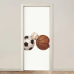 Sport - Ballen - Illustratie deurposter klein -3d_beige