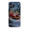 Kersttruck - Sneeuwbos - Rood Telefoonhoesje iPhone 17 Pro Max klein -3d