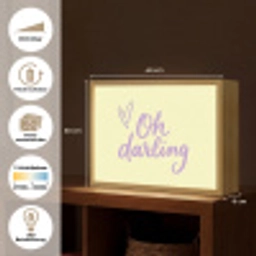 Oh darling - Geel - Hart Light Box met batterij (Wandlamp) middel -USP_websiteoverzichtDE