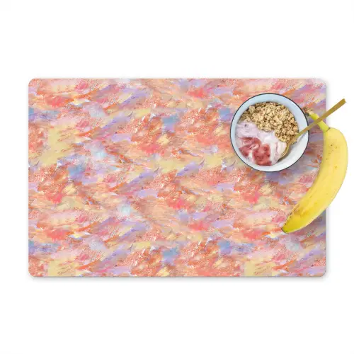 Abstract - Multi - Kleur - Verf Placemat vinyl groot 368 -zzzproduct_Kitchenyeah-website