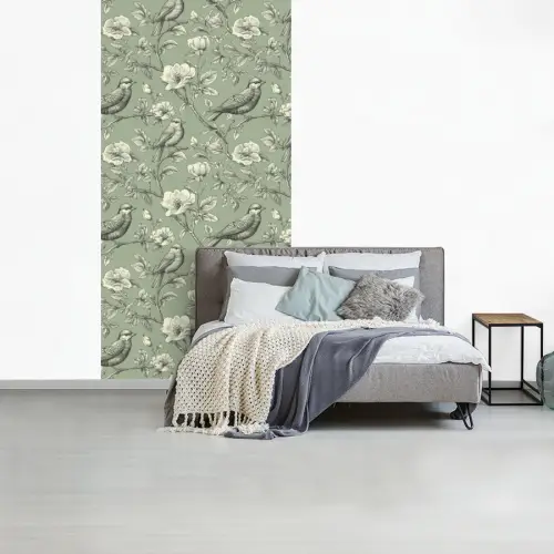 Klassiek - Botanisch - Groen fotobehang vinyl groot 64 -slaapkamer
