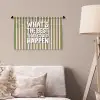 What's the best that could happen - Strepen - Groen - Roze Wandkleed katoen klein -sfeer4