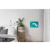 Orchidee - Bloemen - Plant - Wit - Paars textielposter latten blank klein -woonkamer