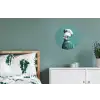 Parkiet - Vogel - Koksmuts - Cute Wandcirkel aluminium klein -slaapkamer