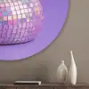 Disco - Eend - Paars Akoestische PET Vilt - Rond klein -sfeer5_closeup