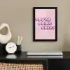 You're doing great - Roze - Bubble letters fotolijst zwart zonder passe partout klein -sfeer1