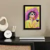 Vrouw - Hoed - Paars - Wijn fotolijst zwart zonder passe partout klein -sfeer1