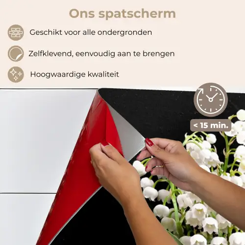 Lelietjes van dalen - Bloemen - Stilleven - Flora keuken achterwand spatscherm middel -spatscherm_NL