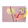 Bloemen - Anthuriums - Geel - Roze Placemat vinyl groot -zzzproduct_Kitchenyeah-website