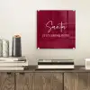 Santa - Wine - Rood - Kerst - Kerstman plexiglas 5mm klein -sfeer1
