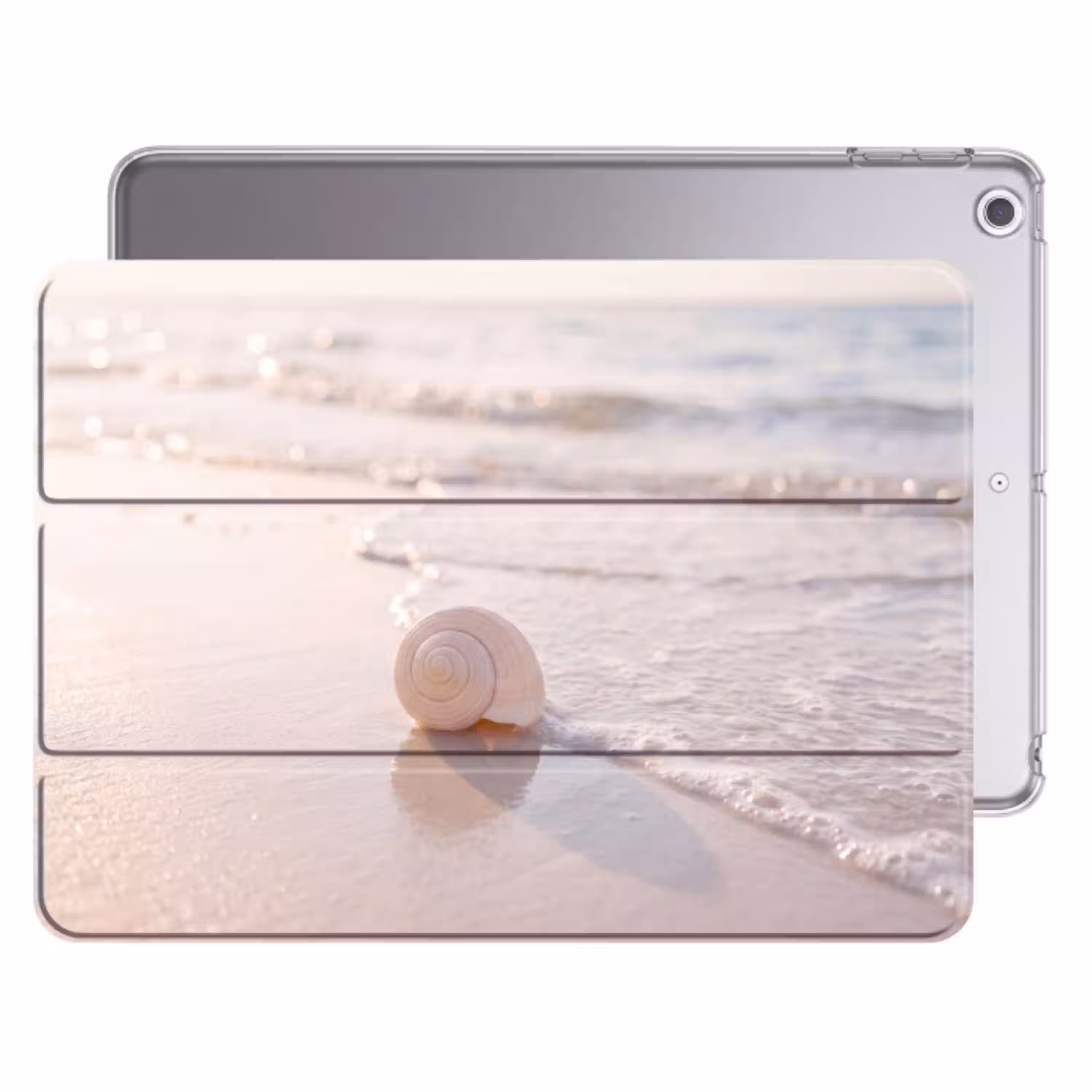 Zeeschelp - Strand - Zee - Natuur - Beige Apple iPad 2017 middel -threedimensional_3d_global