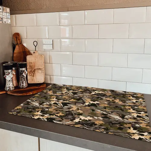 Herfst - Bladeren - Camouflage Inductie beschermer vinyl 3mm klein 276 -sfeer3