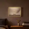 Bootje - Blaadjes - Goud - Water Light Box met batterij (Wandlamp) middel -sfeer4
