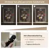 Bloemen in een vaas met schelpen en insecten - Balthasar van der Ast Light Box met batterij (Wandlamp) middel -USP_dimbaarNL