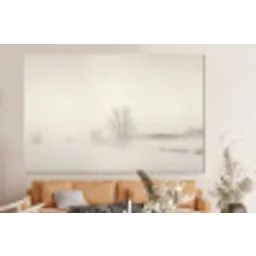 Boom - Mist - Sneeuw - Winter - Minimalistisch forex 5mm xxl -bovenbank