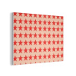 Patroon - Sterren - Rood PET vilt klein 837 -3d