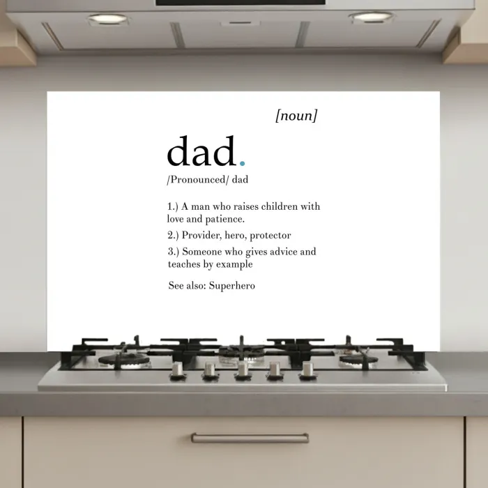 Spreuken - Papa definitie - Quotes - Dad keuken achterwand spatscherm klein -3d_website