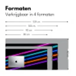 Esthetiek - Retro - Neon Muismat XXL klein -sfeer5
