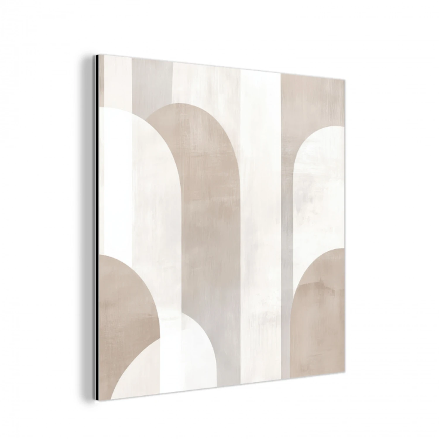Abstracte bogen - Modern - Beige aluminium wit klein -3d