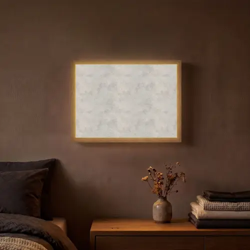 Grijs - Beton - Industrieel Light Box met batterij (Wandlamp) middel 907 -sfeer4