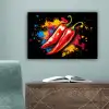 Peper - Graffiti - Verf - Abstract - Modern - Kleurrijk canvas 2cm klein -sfeer4