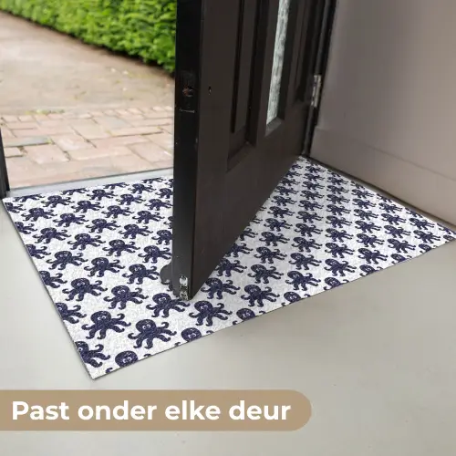 Oceaan - Octo - Blauw - Wit Deurmat klein 898 -USP_NL