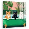 Badkamer - Kattenparade - Kleurrijk plexiglas 5mm klein -zzzproduct_nieuw