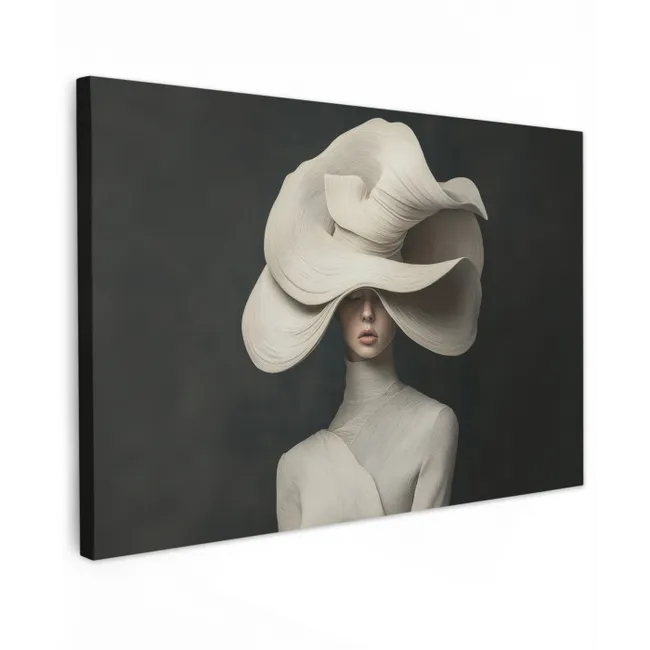 Modern - Vrouw - Hoed canvas 2cm klein -z3d
