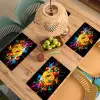 Spaghetti - Graffiti - Verf - Kleurrijk - Eten - Modern Placemat vinyl groot -zzsfeer5_Kitchenyeah-website